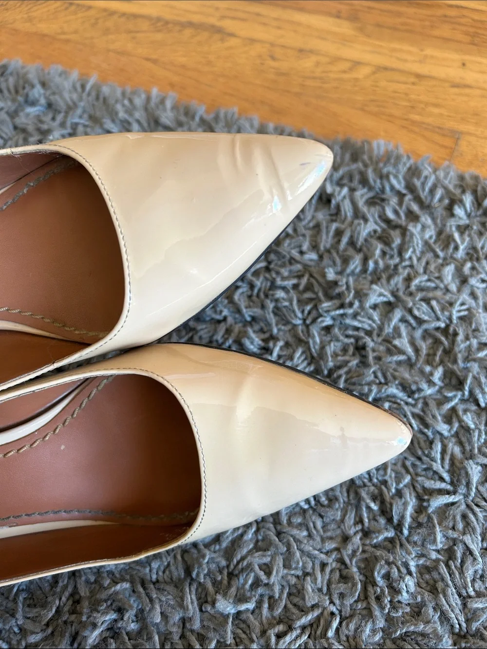 Coach FG1479 Beechwood Patent Leather Pointed Toe Pumps Size 7.5